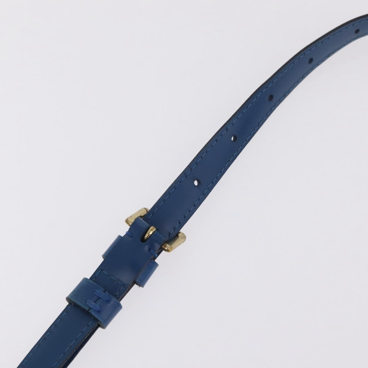 LOUIS VUITTON Epi Jeune Fille MM Shoulder Bag Toledo Blue M52155 LV Auth 210059A