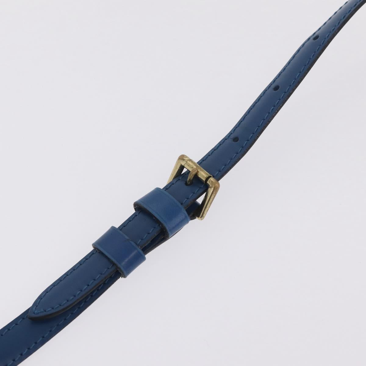 LOUIS VUITTON Epi Jeune Fille MM Shoulder Bag Toledo Blue M52155 LV Auth 210059A