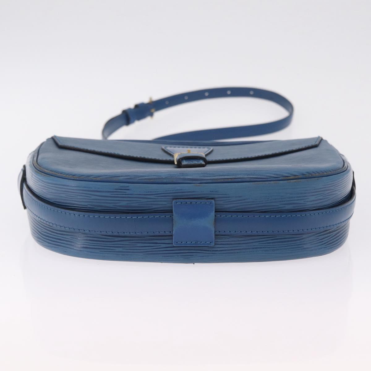 LOUIS VUITTON Epi Jeune Fille MM Shoulder Bag Toledo Blue M52155 LV Auth 210059A