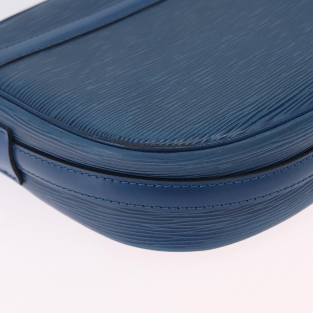 LOUIS VUITTON Epi Jeune Fille MM Shoulder Bag Toledo Blue M52155 LV Auth 210059A