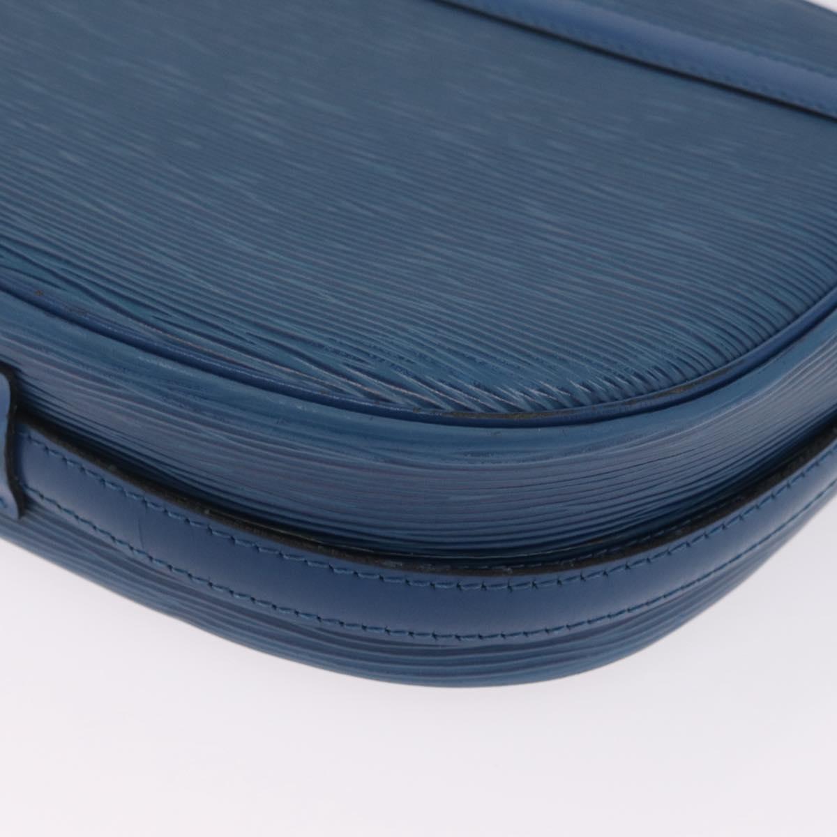 LOUIS VUITTON Epi Jeune Fille MM Shoulder Bag Toledo Blue M52155 LV Auth 210059A