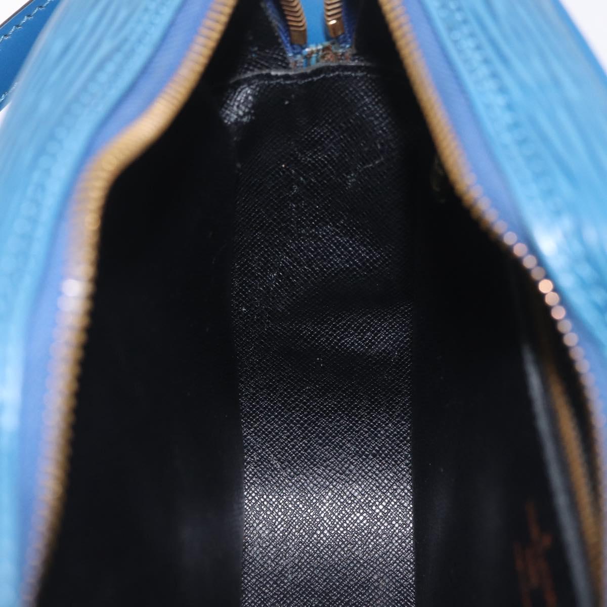 LOUIS VUITTON Epi Jeune Fille MM Shoulder Bag Toledo Blue M52155 LV Auth 210059A