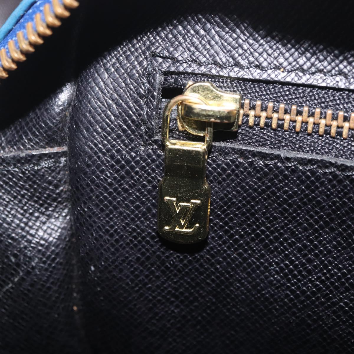LOUIS VUITTON Epi Jeune Fille MM Shoulder Bag Toledo Blue M52155 LV Auth 210059A