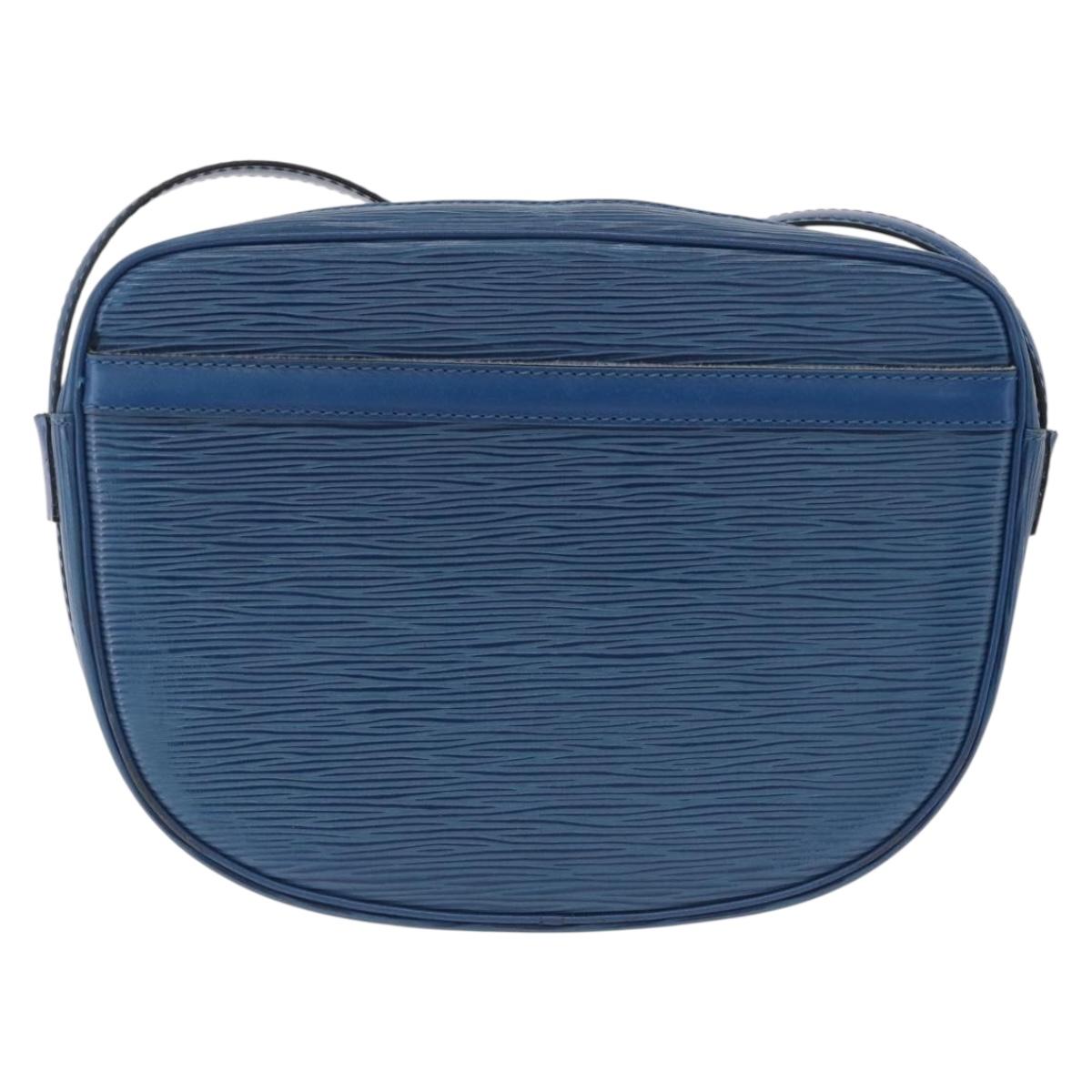 LOUIS VUITTON Epi Jeune Fille MM Shoulder Bag Toledo Blue M52155 LV Auth 210059A