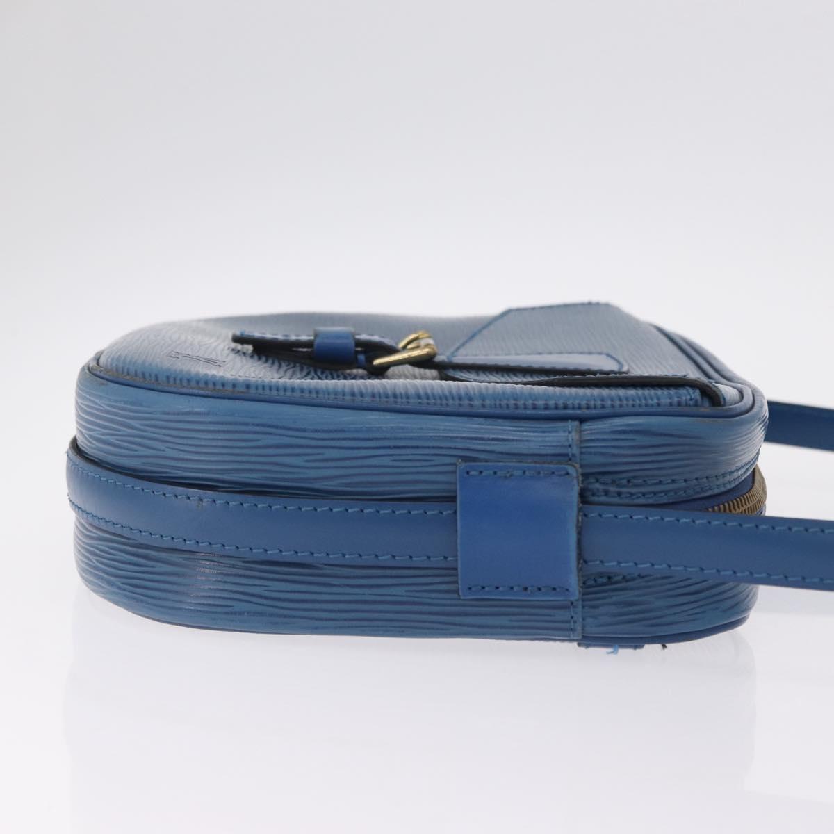 LOUIS VUITTON Epi Jeune Fille MM Shoulder Bag Toledo Blue M52155 LV Auth 210059A