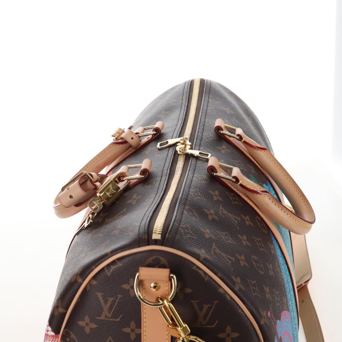LOUIS VUITTON Monogram Keepall Bandouliere 45 Boston Bag M46441 LV Auth 210068SM