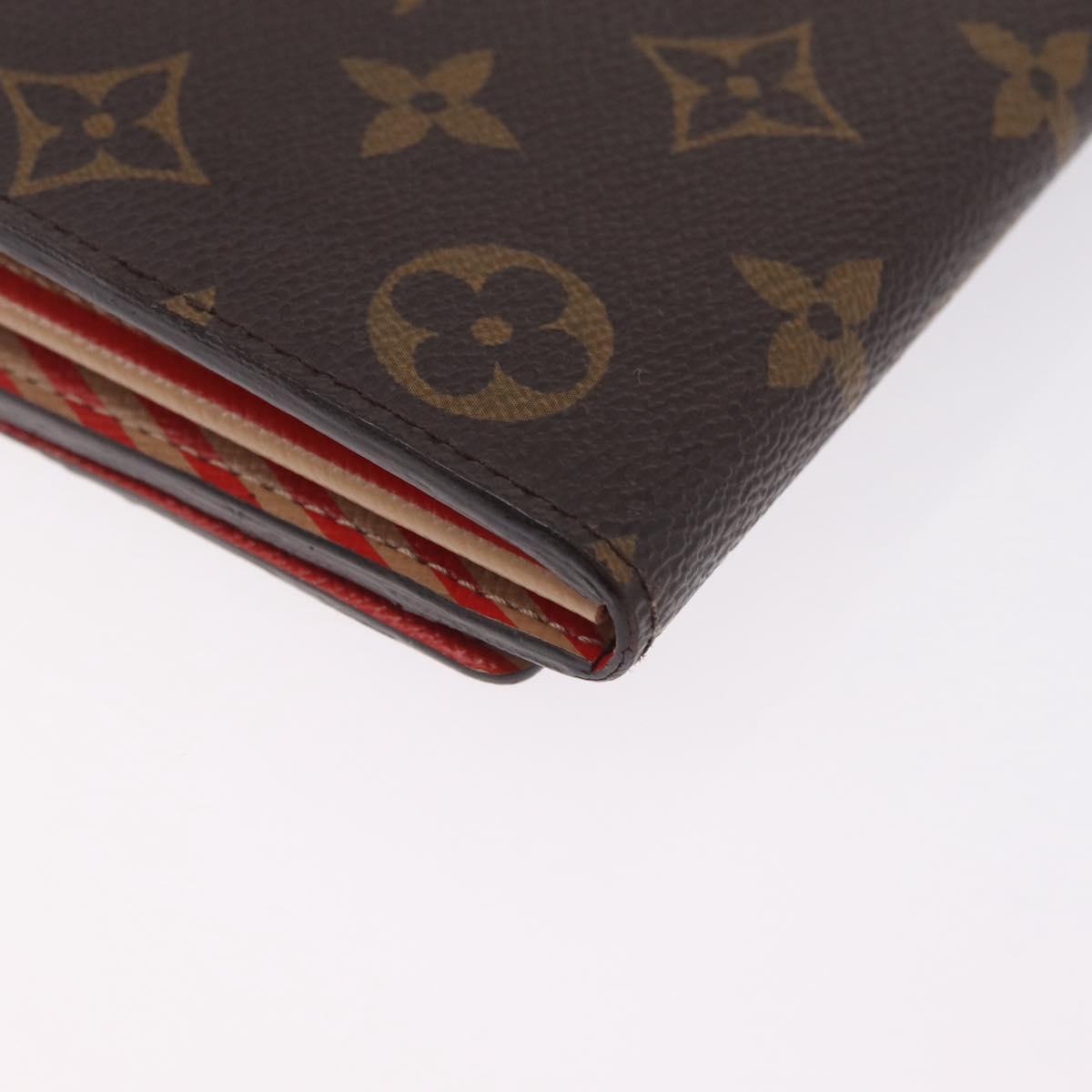 LOUIS VUITTON Monogram Trunk Portefeuille Sarah Long Wallet M60415 Auth 210084