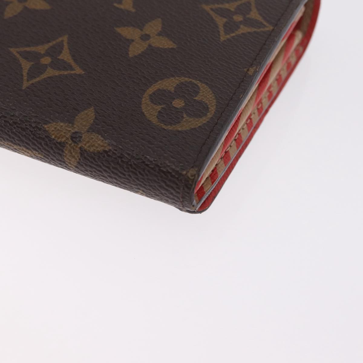 LOUIS VUITTON Monogram Trunk Portefeuille Sarah Long Wallet M60415 Auth 210084