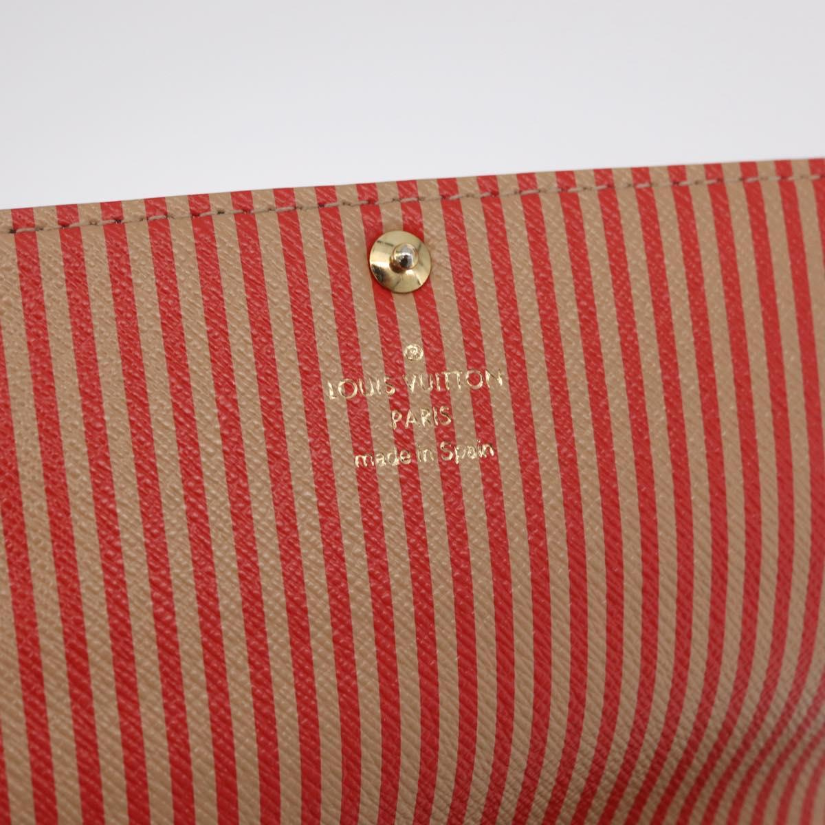 LOUIS VUITTON Monogram Trunk Portefeuille Sarah Long Wallet M60415 Auth 210084