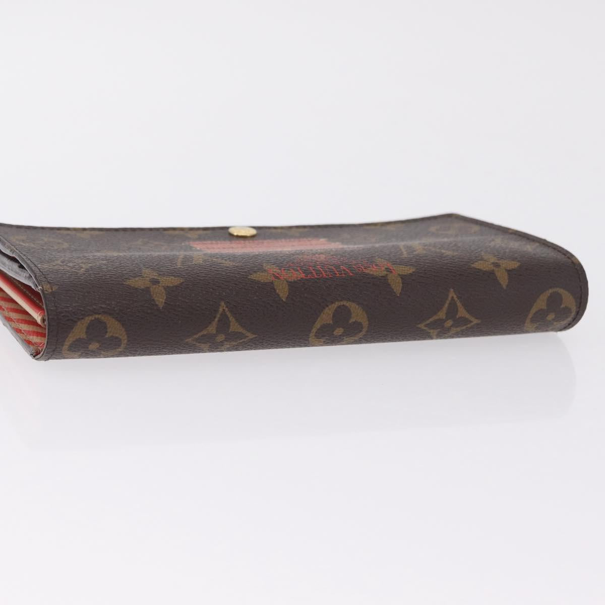 LOUIS VUITTON Monogram Trunk Portefeuille Sarah Long Wallet M60415 Auth 210084
