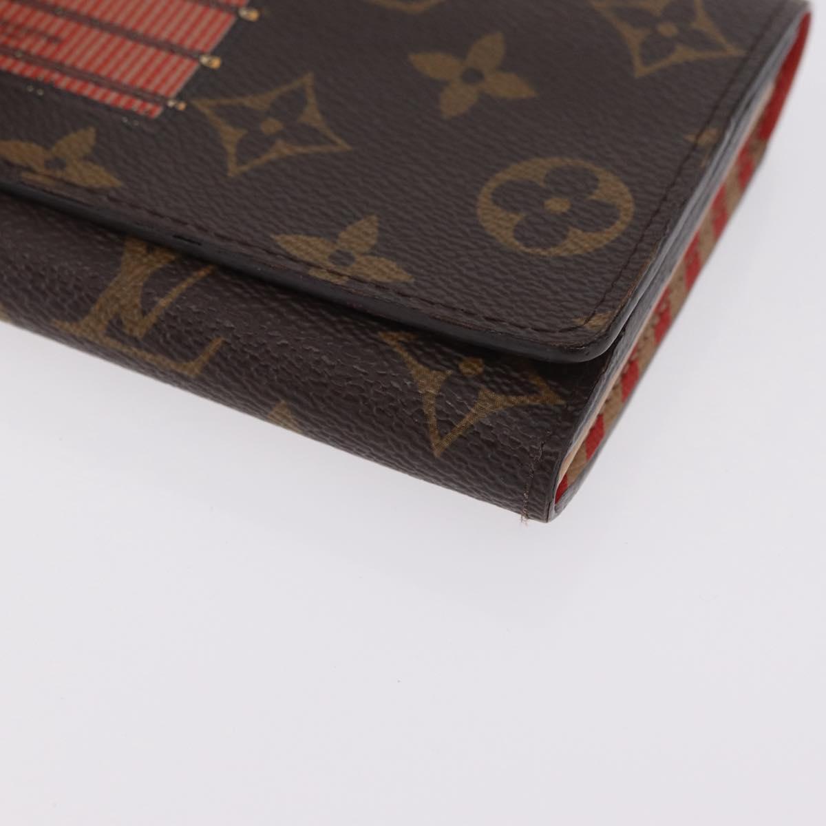 LOUIS VUITTON Monogram Trunk Portefeuille Sarah Long Wallet M60415 Auth 210084