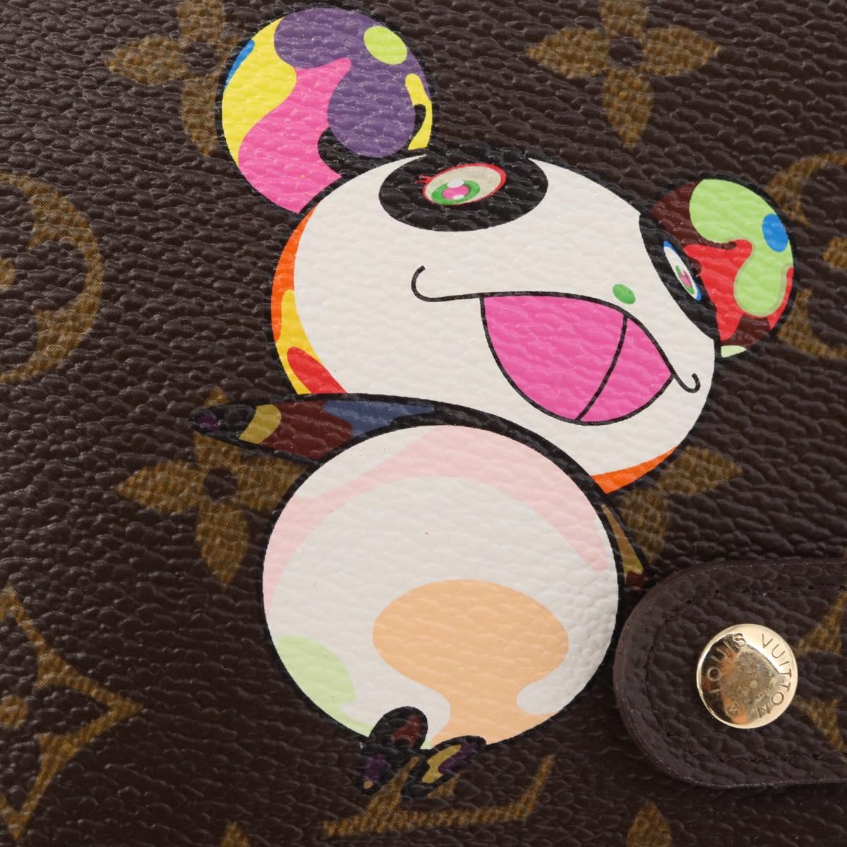 LOUIS VUITTON Monogram Panda Agenda PM Day Planner Cover R20011 LV Auth 210087V