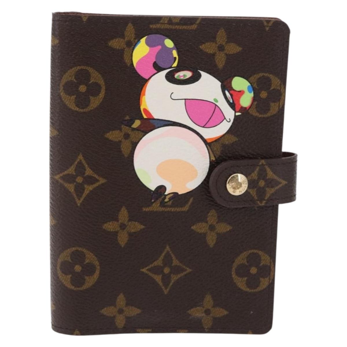 LOUIS VUITTON Monogram Panda Agenda PM Day Planner Cover R20011 LV Auth 210087V