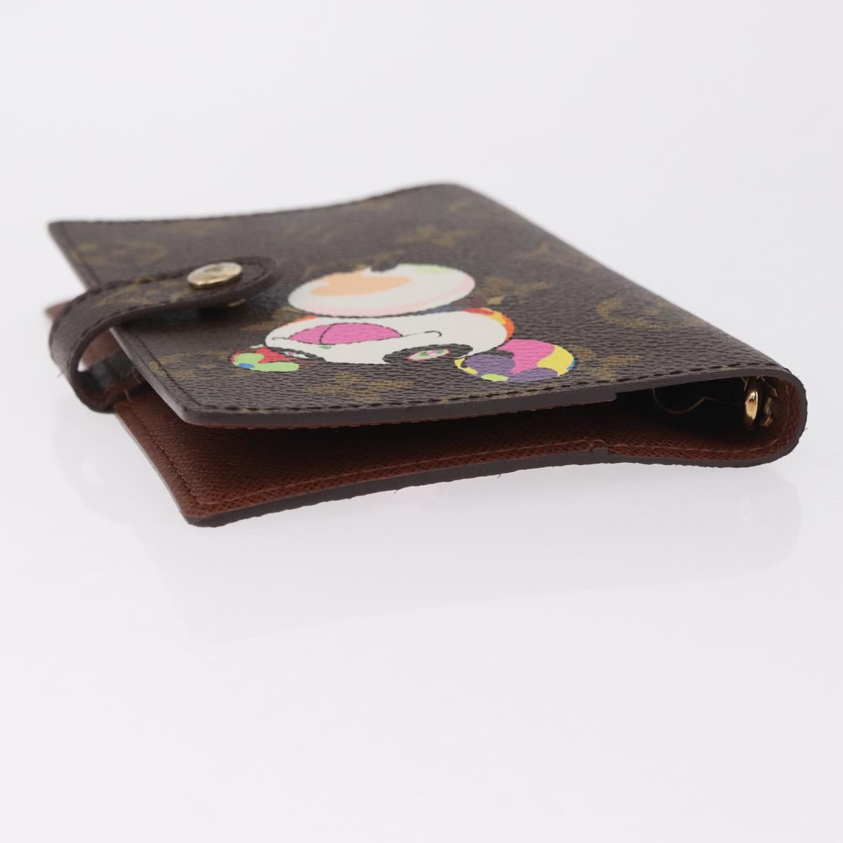 LOUIS VUITTON Monogram Panda Agenda PM Day Planner Cover R20011 LV Auth 210087V