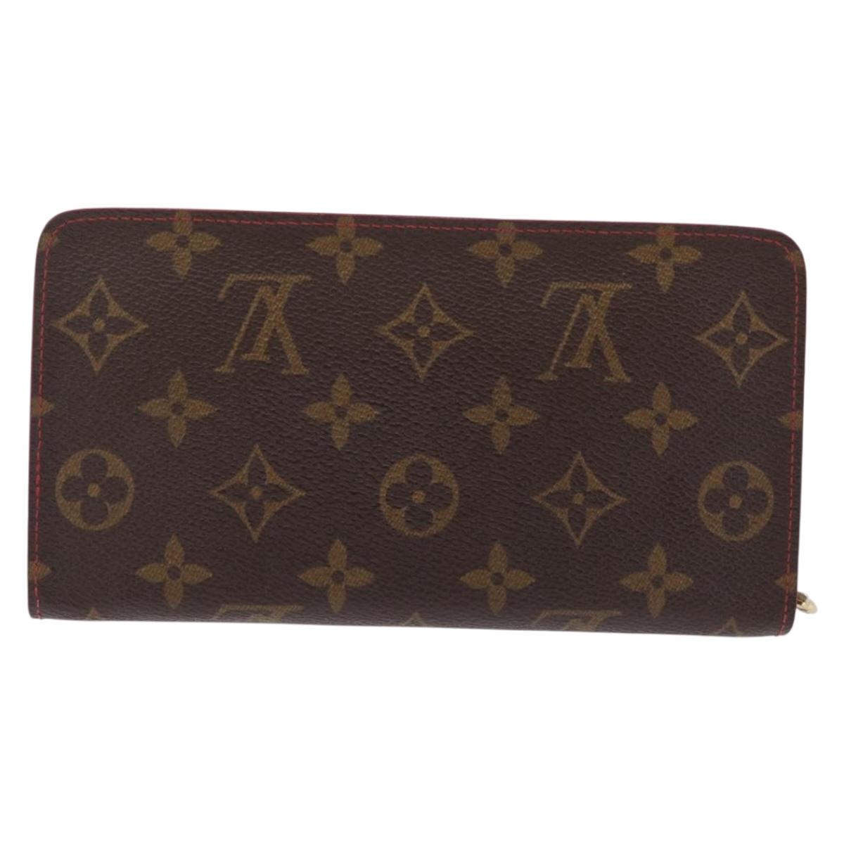 LOUIS VUITTON Monogram Cherry Porte Monnaie Zip Long Wallet M95006 Auth 210089V