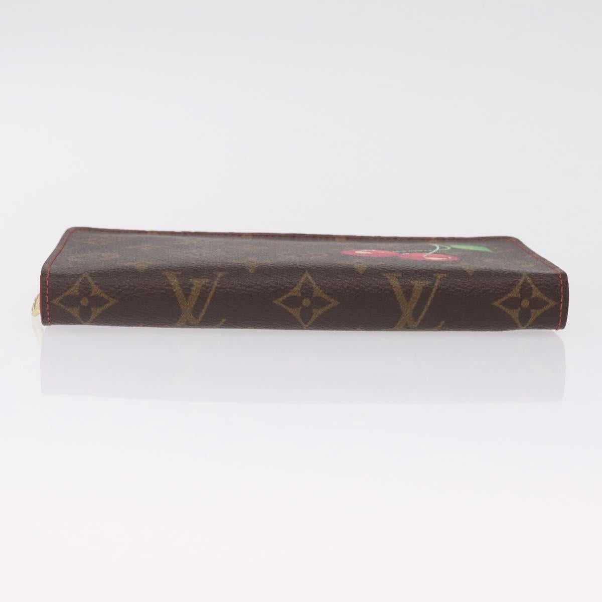 LOUIS VUITTON Monogram Cherry Porte Monnaie Zip Long Wallet M95006 Auth 210089V