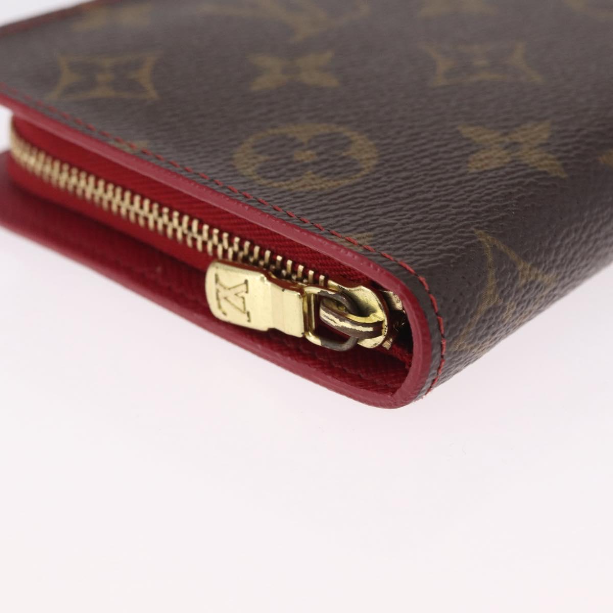 LOUIS VUITTON Monogram Cherry Porte Monnaie Zip Long Wallet M95006 Auth 210089V