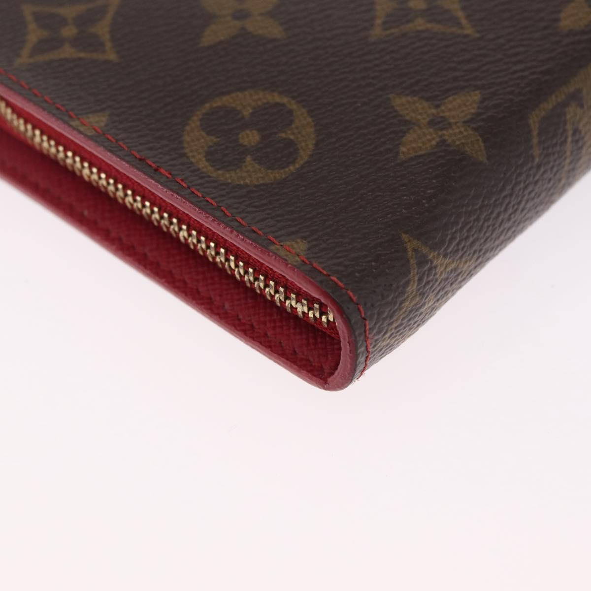 LOUIS VUITTON Monogram Cherry Porte Monnaie Zip Long Wallet M95006 Auth 210091V