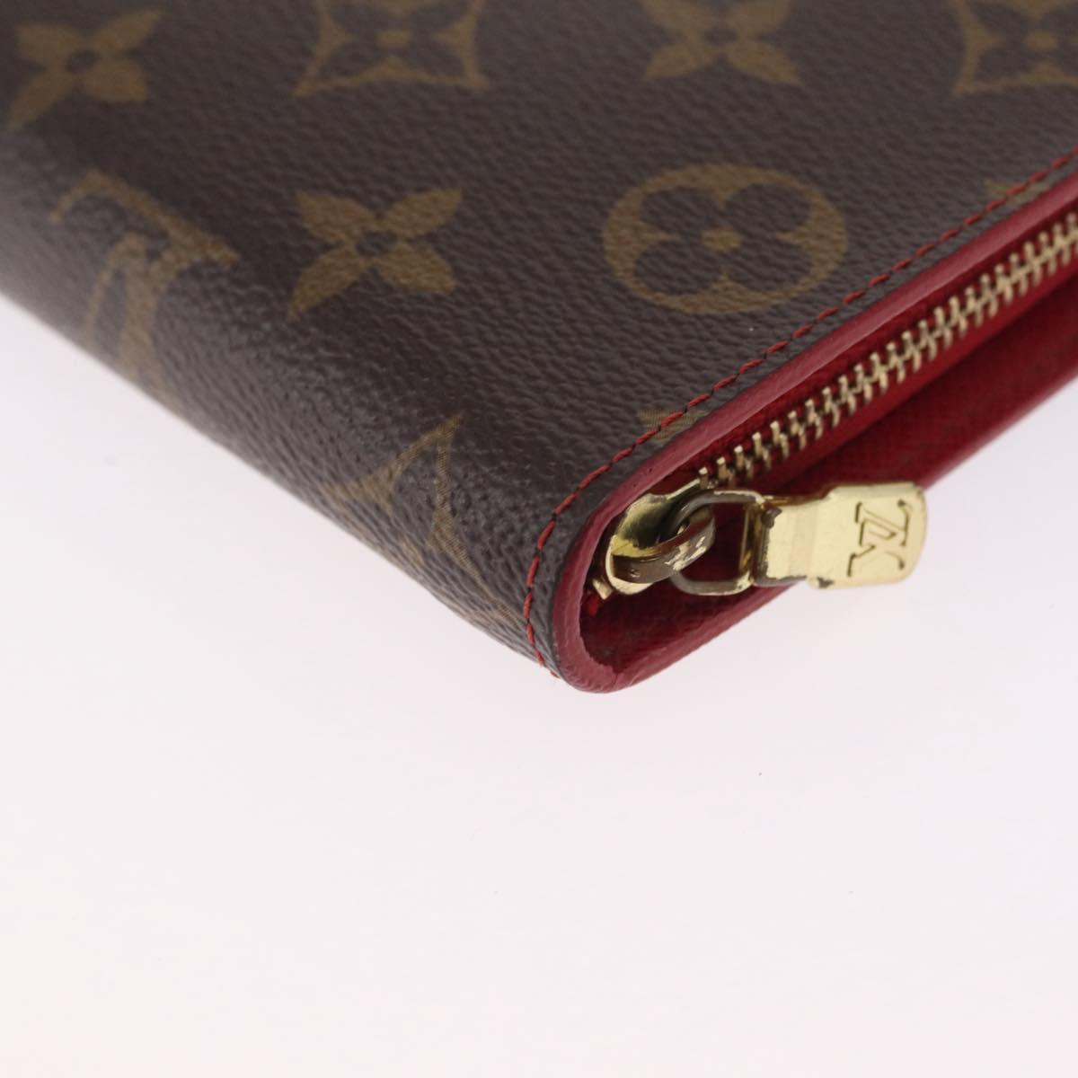 LOUIS VUITTON Monogram Cherry Porte Monnaie Zip Long Wallet M95006 Auth 210091V