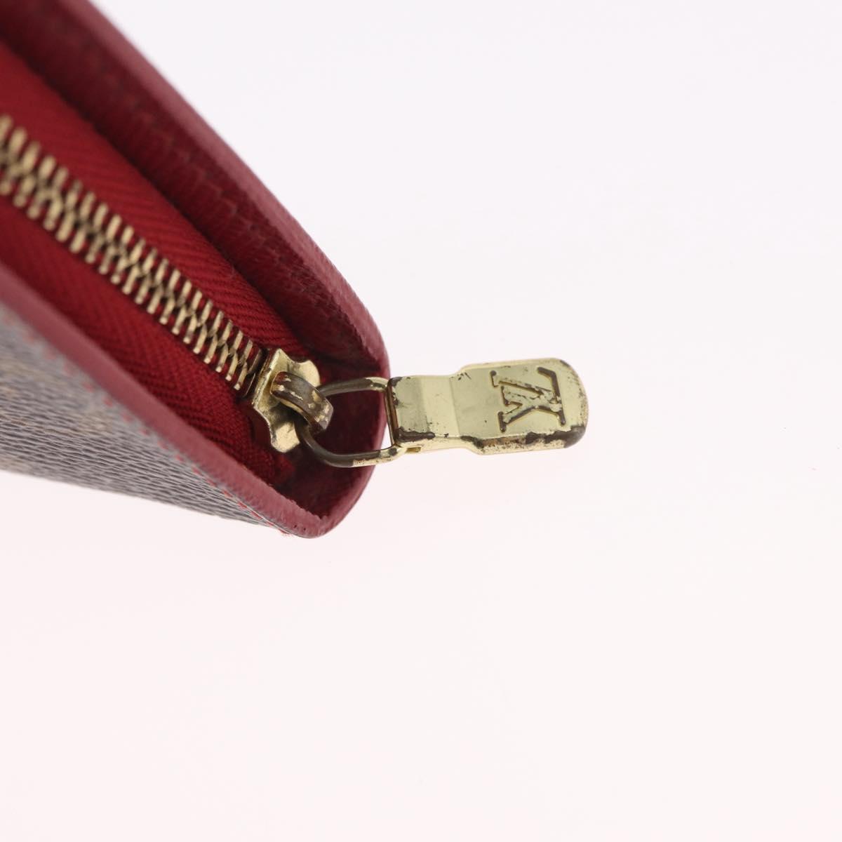 LOUIS VUITTON Monogram Cherry Porte Monnaie Zip Long Wallet M95006 Auth 210091V