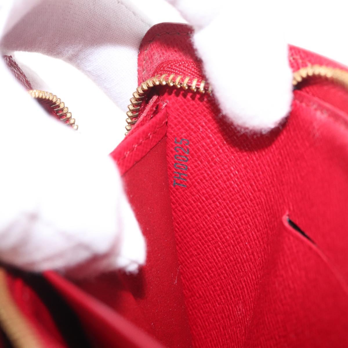 LOUIS VUITTON Monogram Cherry Porte Monnaie Zip Long Wallet M95006 Auth 210091V