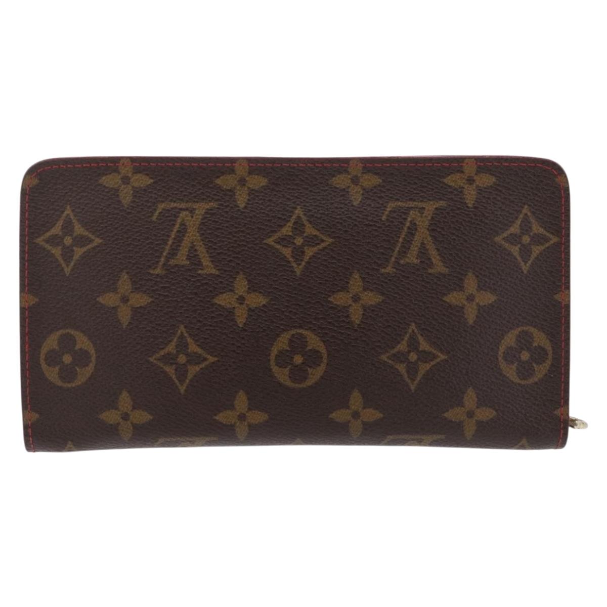 LOUIS VUITTON Monogram Cherry Porte Monnaie Zip Long Wallet M95006 Auth 210091V