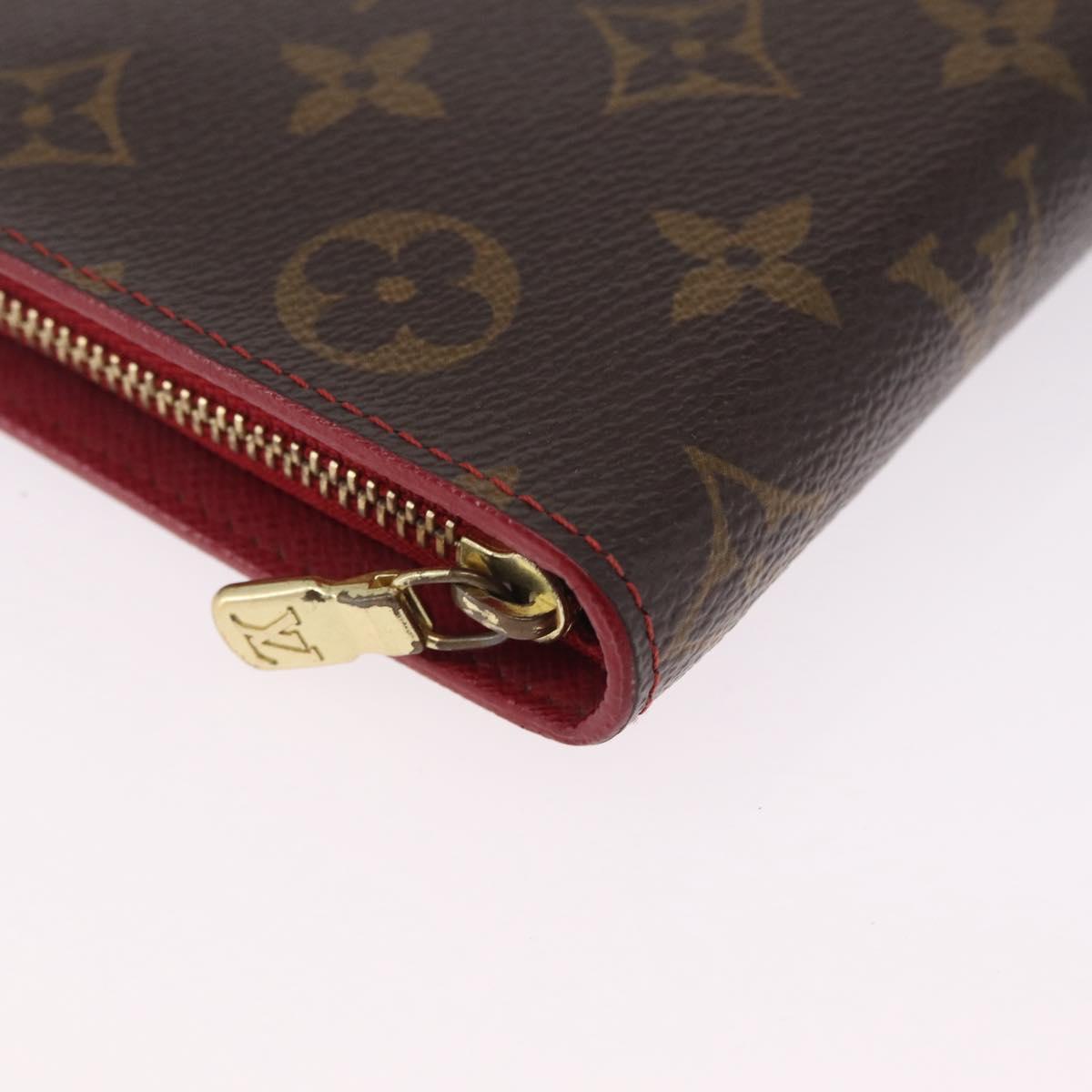LOUIS VUITTON Monogram Cherry Porte Monnaie Zip Long Wallet M95006 Auth 210091V