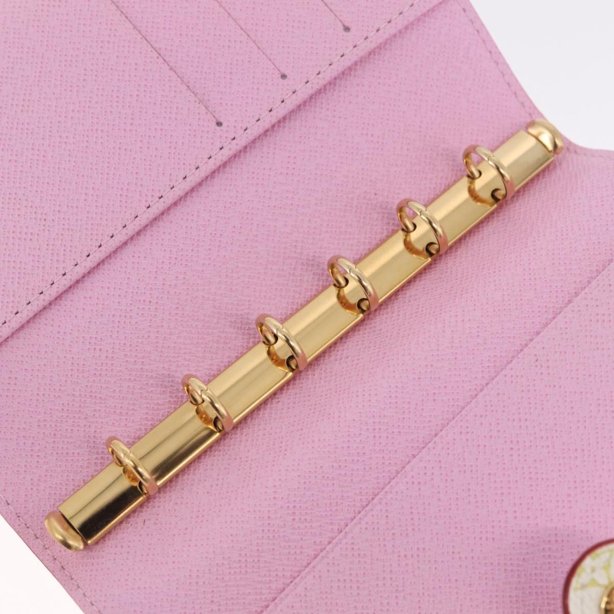 LOUIS VUITTON Monogram Multicolor Agenda PM Day White R21074 LV Auth 210095M