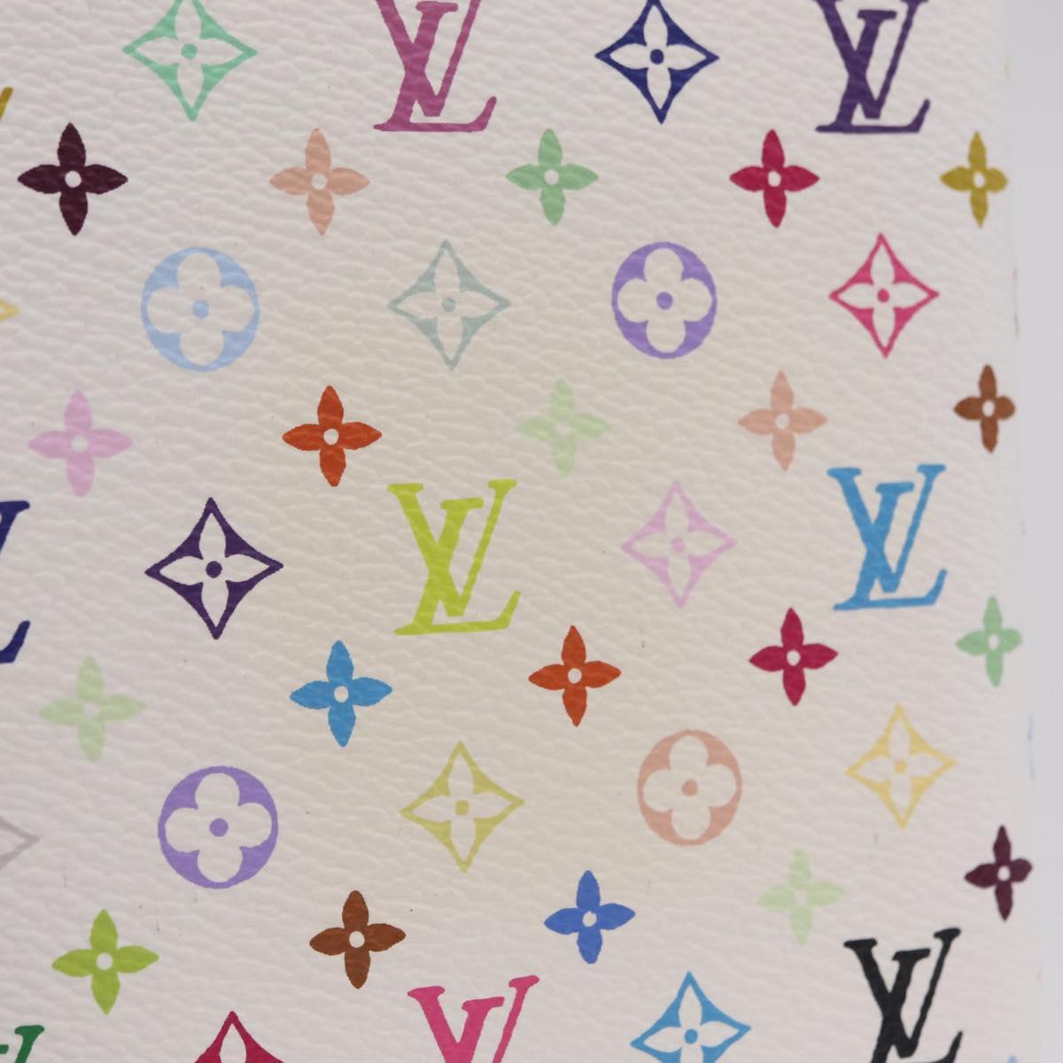 LOUIS VUITTON Monogram Multicolor Agenda PM Day White R21074 LV Auth 210095M