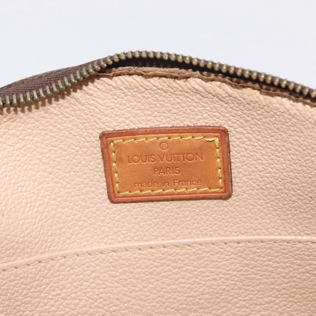 LOUIS VUITTON Monogram Trousse Demi Ronde Cosmetic Pouch M47520 LV Auth 210101