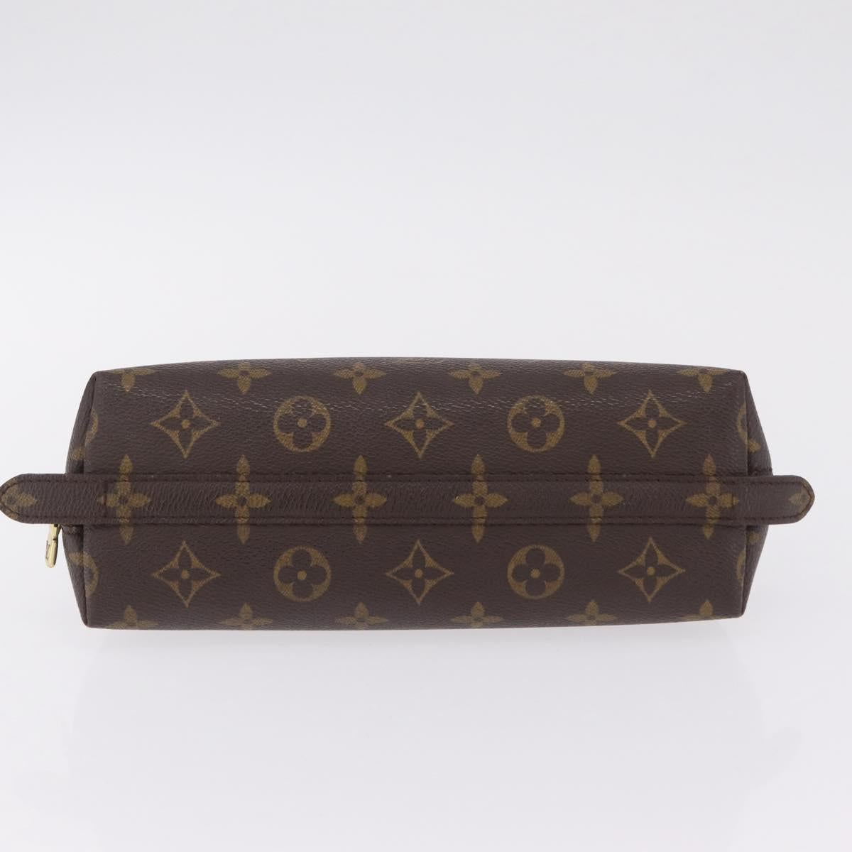LOUIS VUITTON Monogram Trousse Demi Ronde Cosmetic Pouch M47520 LV Auth 210101