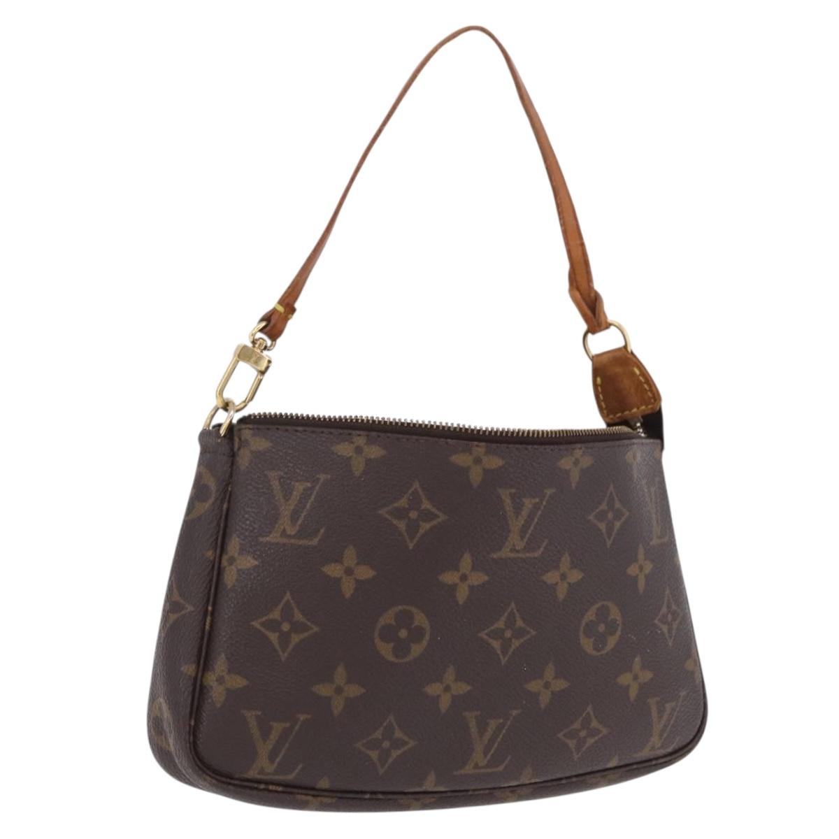 LOUIS VUITTON Monogram Mini Pochette Accessoires Pouch N41667 LV Auth 210104