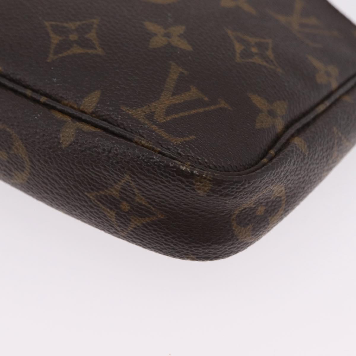 LOUIS VUITTON Monogram Mini Pochette Accessoires Pouch N41667 LV Auth 210104