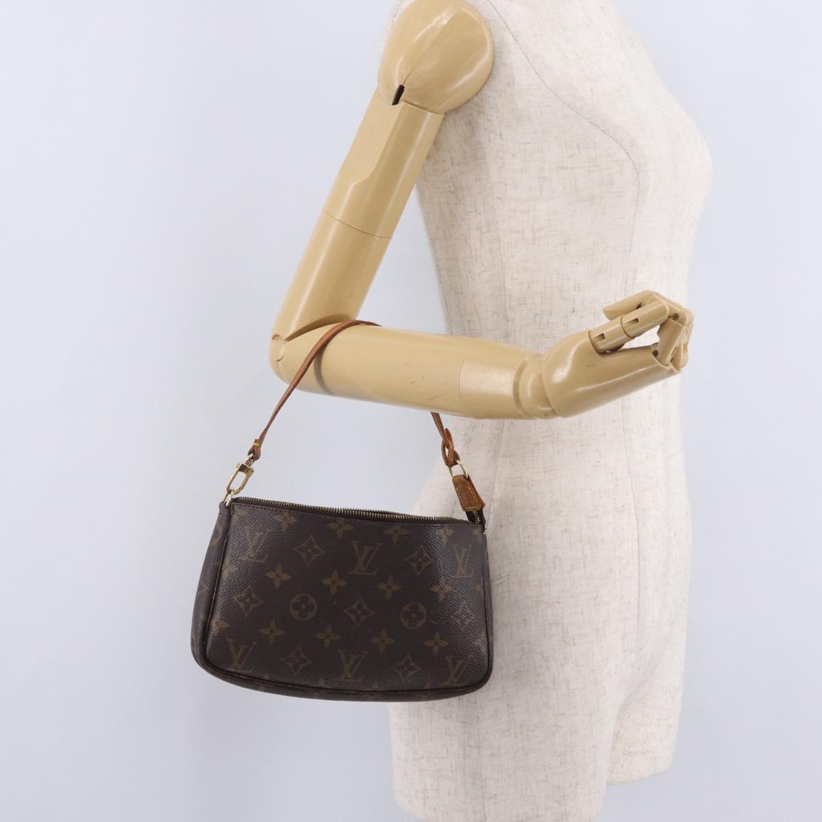 LOUIS VUITTON Monogram Mini Pochette Accessoires Pouch N41667 LV Auth 210104