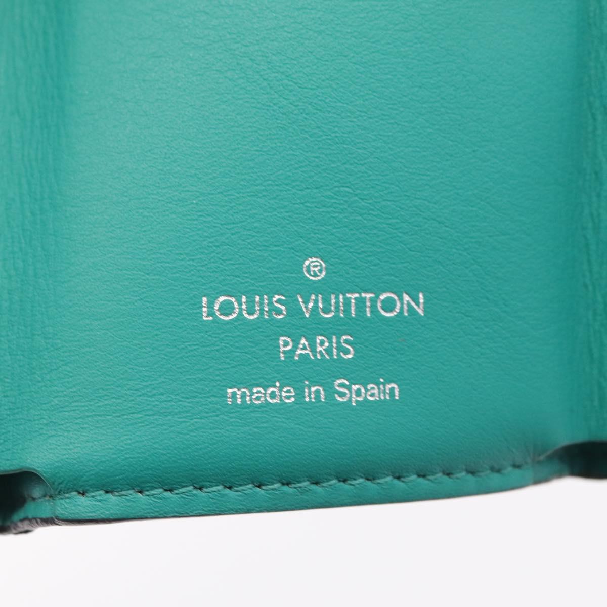 LOUIS VUITTON Tiger Lama Monogram Discovery Wallet Green M67626 LV Auth 210113V