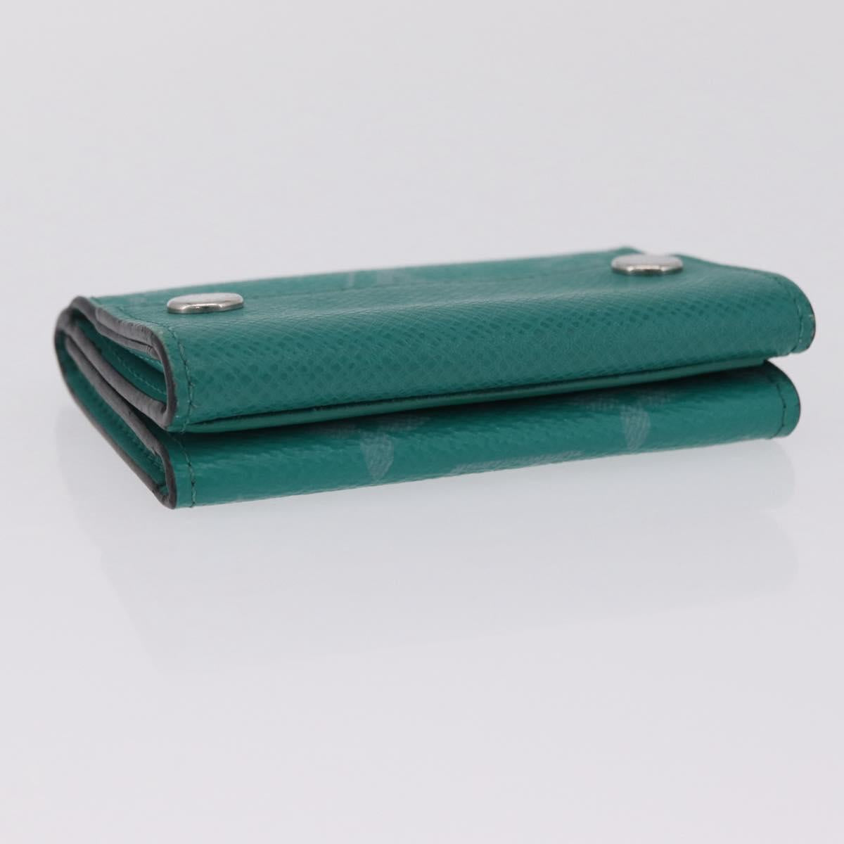 LOUIS VUITTON Tiger Lama Monogram Discovery Wallet Green M67626 LV Auth 210113V