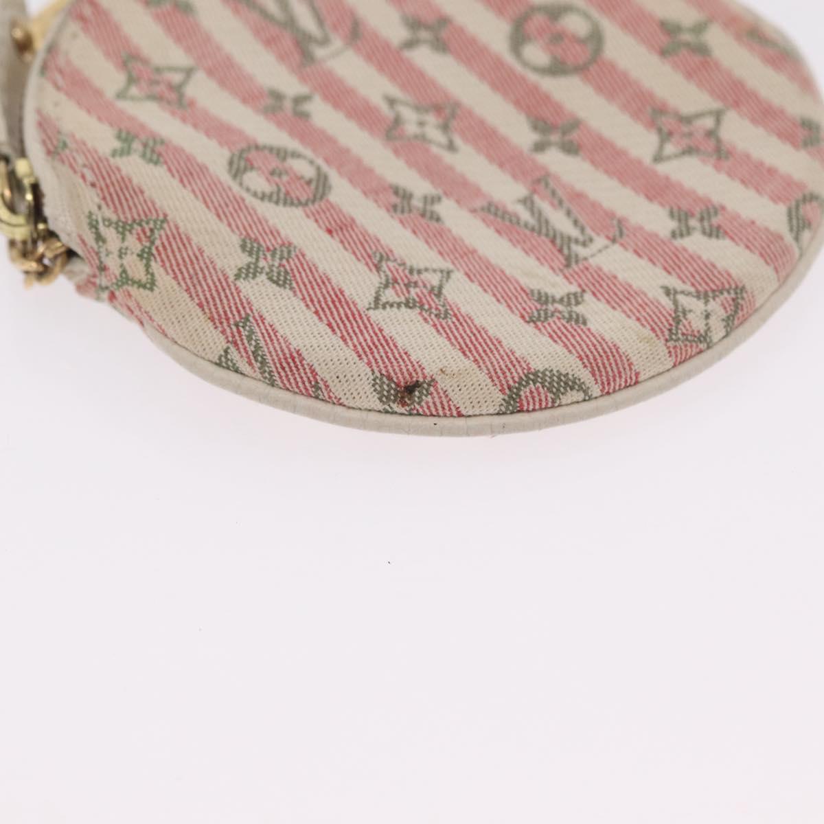LOUIS VUITTON Monogram Mini Lin Croisette Porte Monnaie Ron M95499 Auth 210118A