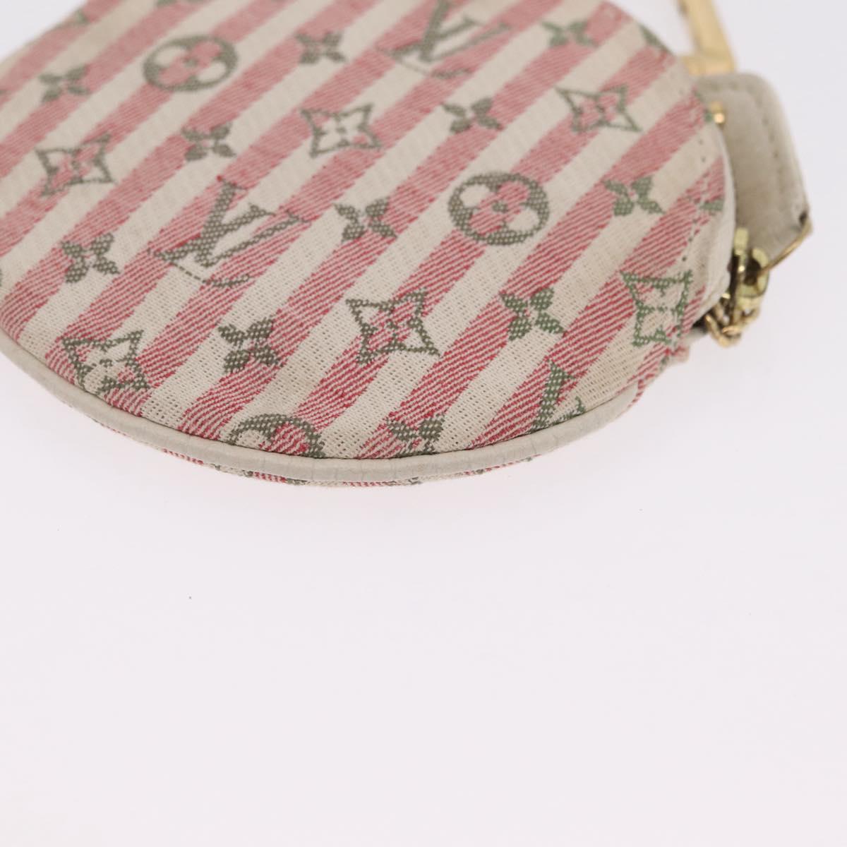 LOUIS VUITTON Monogram Mini Lin Croisette Porte Monnaie Ron M95499 Auth 210118A
