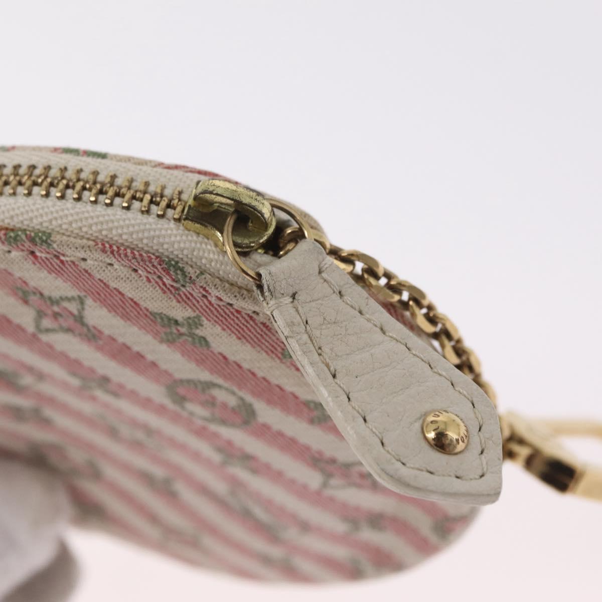 LOUIS VUITTON Monogram Mini Lin Croisette Porte Monnaie Ron M95499 Auth 210118A
