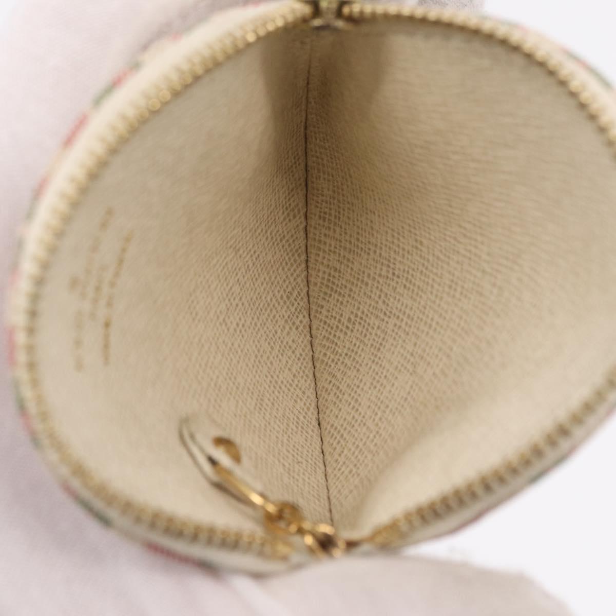 LOUIS VUITTON Monogram Mini Lin Croisette Porte Monnaie Ron M95499 Auth 210118A
