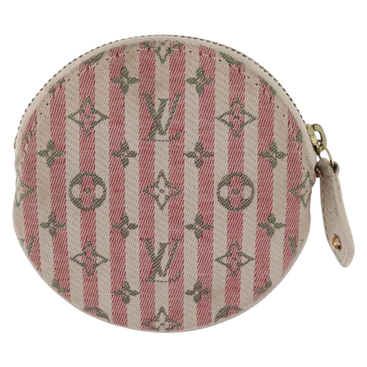 LOUIS VUITTON Monogram Mini Lin Croisette Porte Monnaie Ron M95499 Auth 210118A