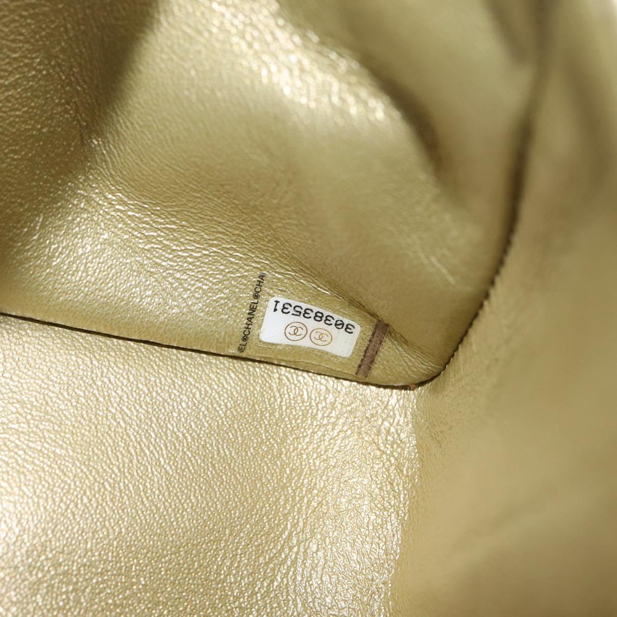 CHANEL 2.55 Matelasse Chain Bag Leather Multicolor Gold CC Auth 210143SM