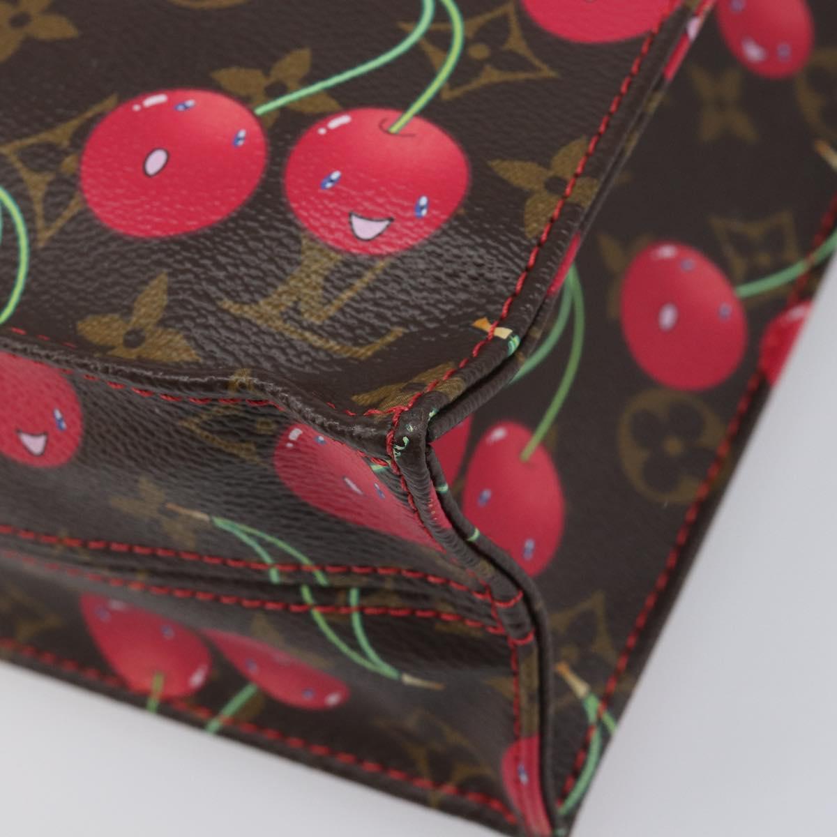 LOUIS VUITTON Monogram Cherry Sac Plat Hand Bag M95010 LV Auth 210155SAM