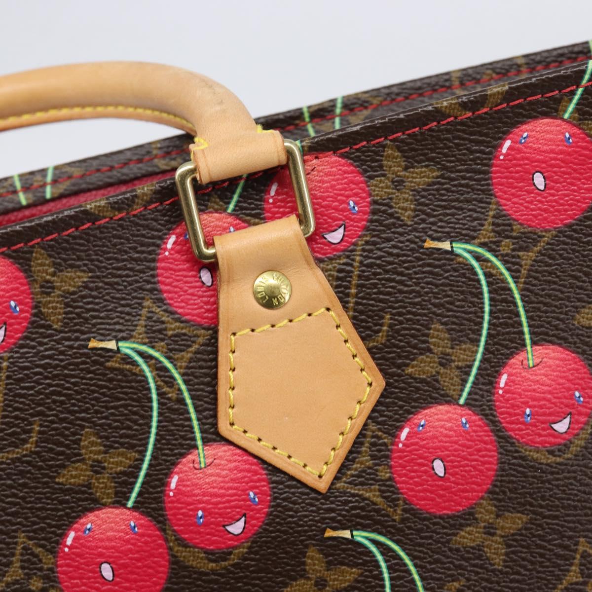 LOUIS VUITTON Monogram Cherry Sac Plat Hand Bag M95010 LV Auth 210155SAM