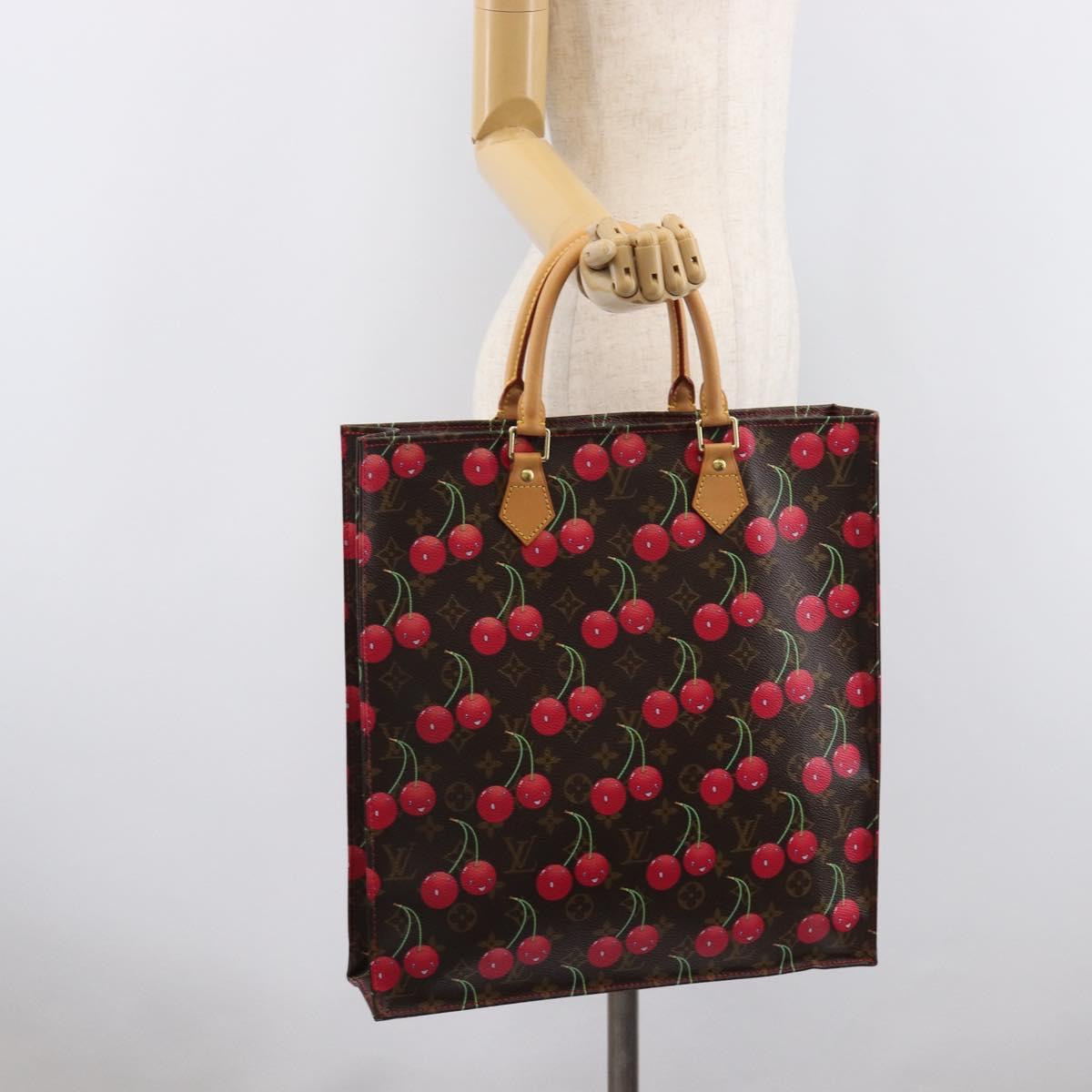 LOUIS VUITTON Monogram Cherry Sac Plat Hand Bag M95010 LV Auth 210155SAM