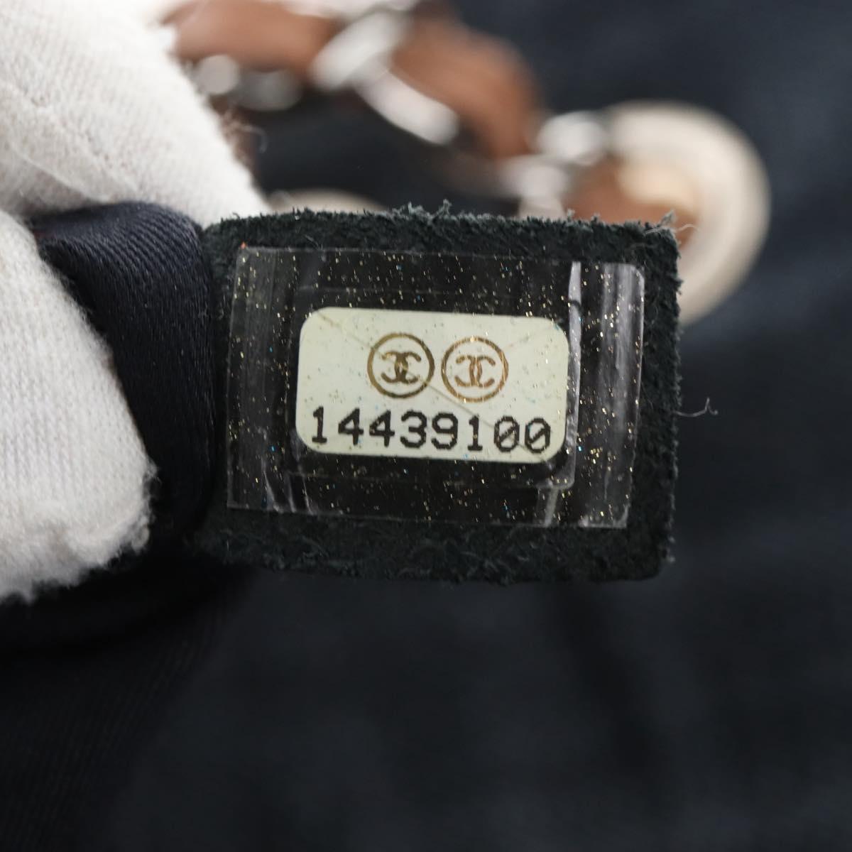 CHANEL Chain Big Matelasse30 Bag Tweed Multicolor Silver CC Auth 210159SM