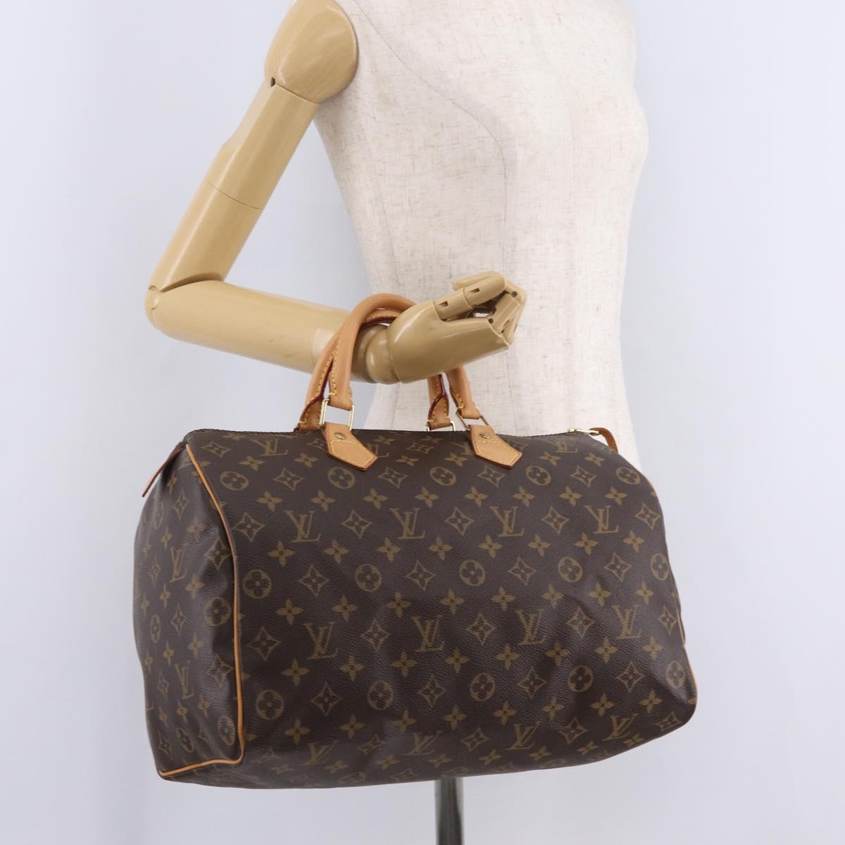 LOUIS VUITTON Monogram Speedy 35 Hand Bag M41524 LV Auth 210164SAV