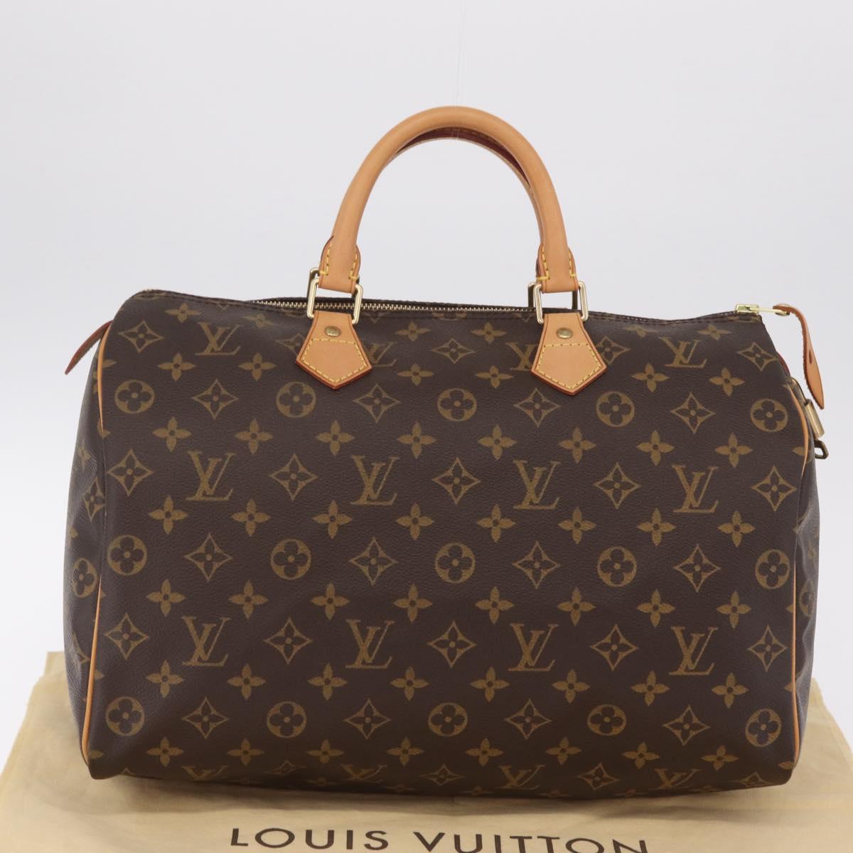 LOUIS VUITTON Monogram Speedy 35 Hand Bag M41524 LV Auth 210164SAV
