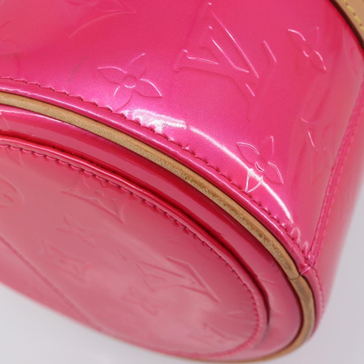 LOUIS VUITTON Monogram Vernis Bedford Bag Fuchsia Pink M91255 LV Auth 210165V