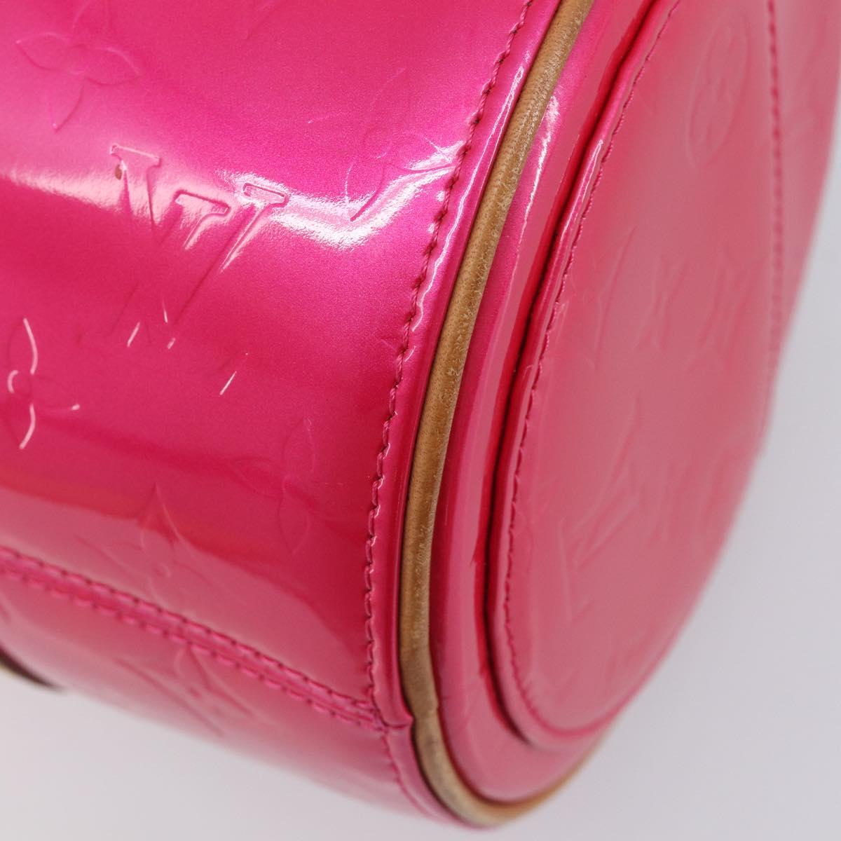 LOUIS VUITTON Monogram Vernis Bedford Bag Fuchsia Pink M91255 LV Auth 210165V